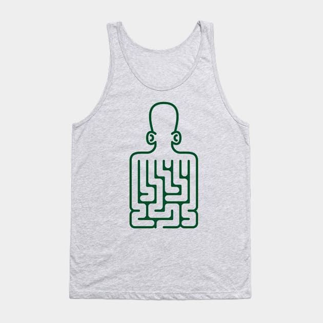 Octopus Tentacle Maze T-shirt Tank Top by AndrewBradley